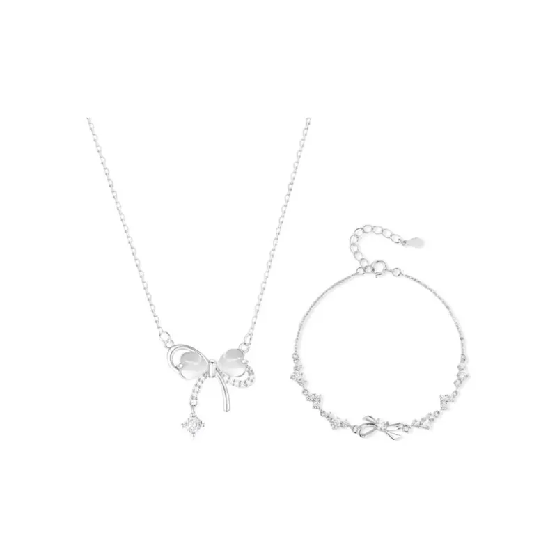 Silver Trim Alloy Necklaces Women's-22