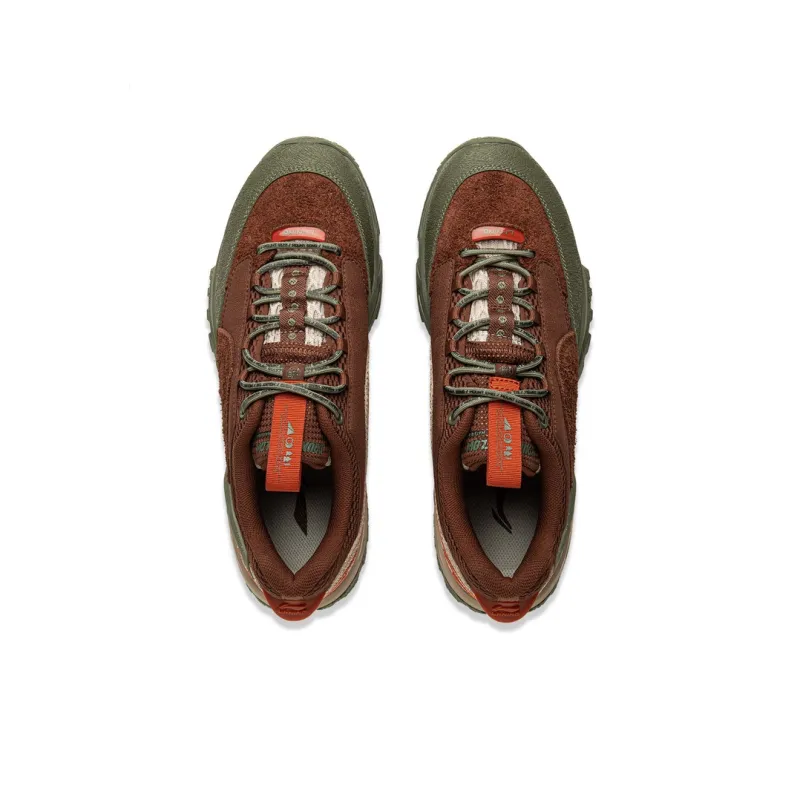 LiNing CF Su Xi Xingye V2 Cushioning Wear Resistant Low Top Outdoor Trekking Shoes Men's Tan-3