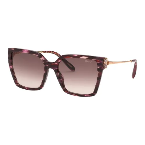 CHOPARD Acetate Sheet Butterfly Sunglasses Women's Burgundy