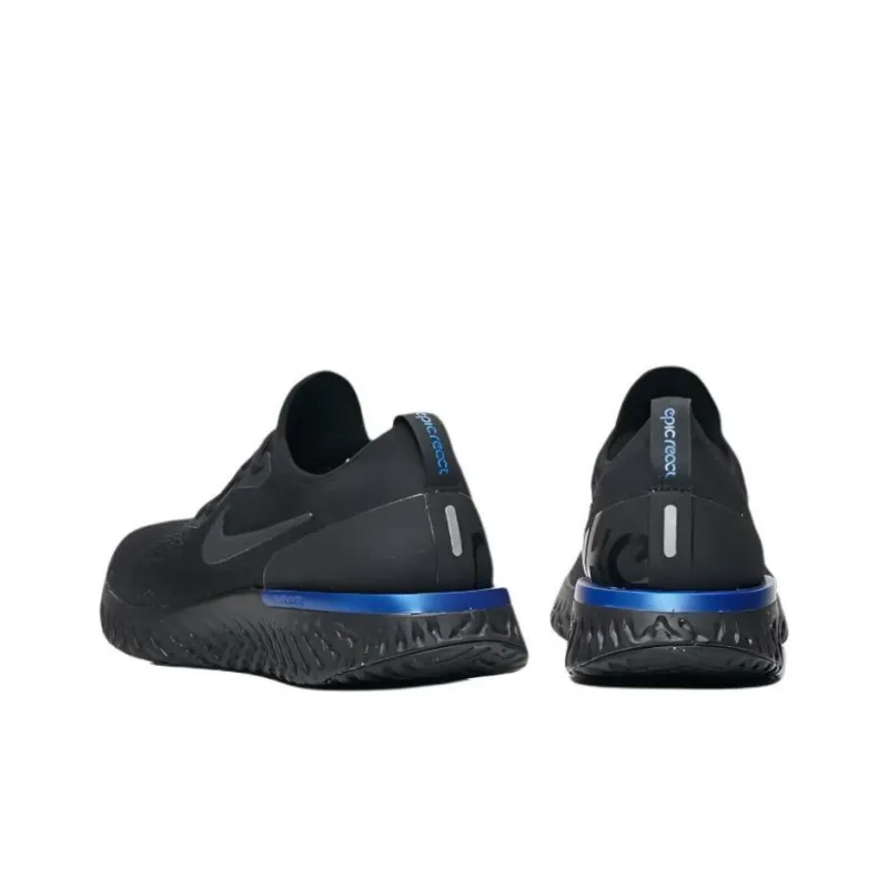 Nike Epic React Flyknit Black Racer Blue Women's-4