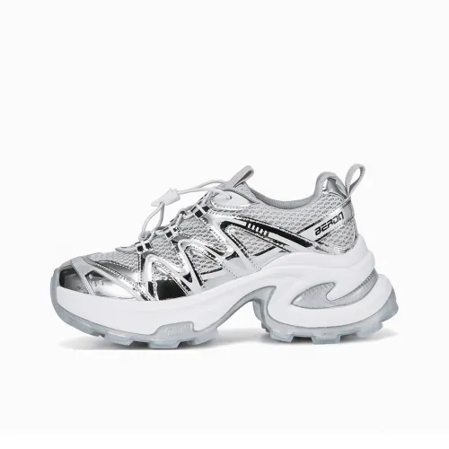 BOERDIQI Breathable Support Lightweight Height Increasing Low Top Chunky Sneakers Women's