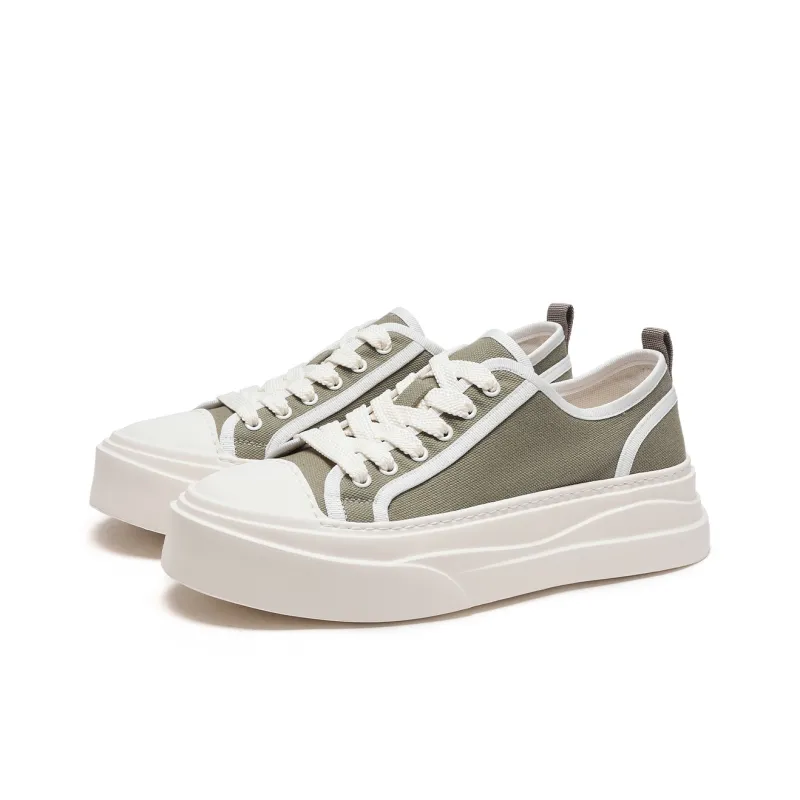 Hotwind Canvas Shoes Men Low Top Black-6