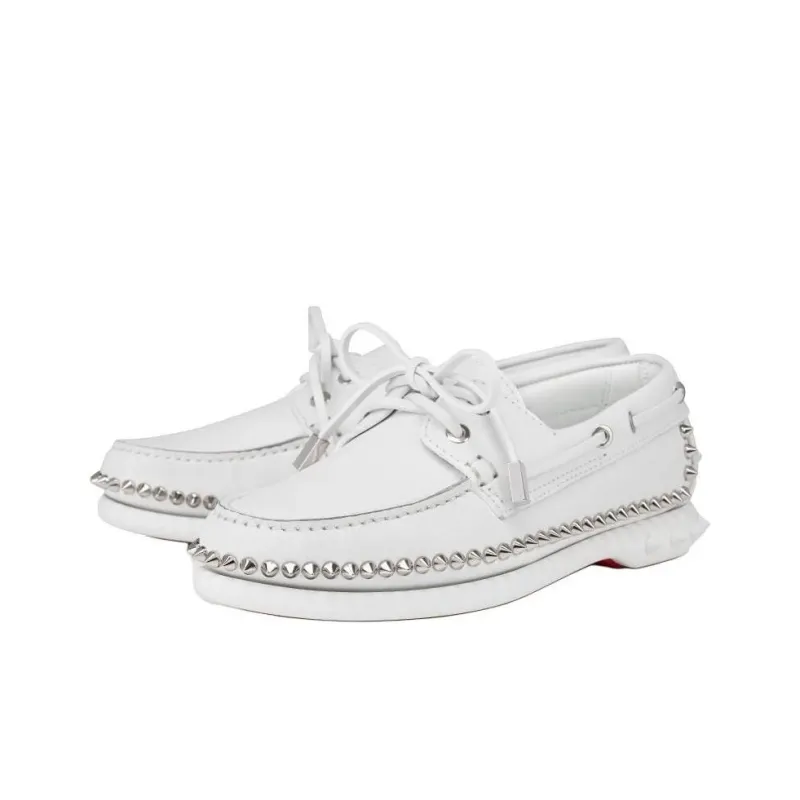 CL LUBOTING Gerockel Boat Shoes Women's White-2