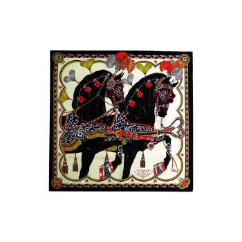HERMES Silk Scarves Women's Multicolor