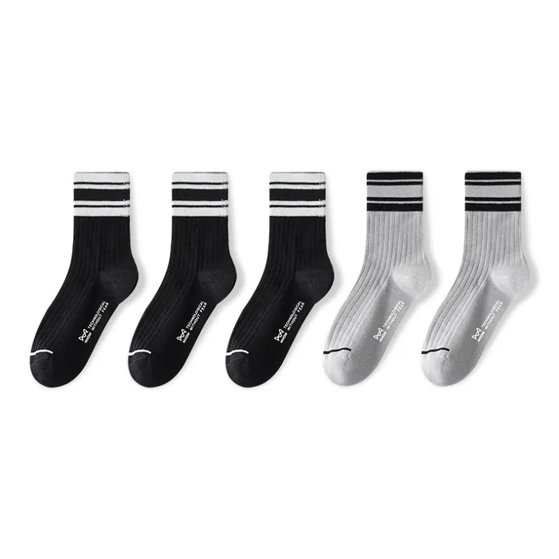 MIIOW Cool One Summer Series Mid Calf Socks Unisex 5 Pack-49