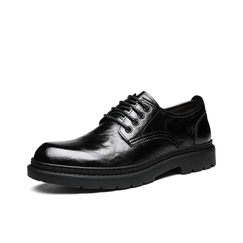 CHINT Dress Shoes Men Low Top Black-1