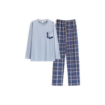 FENTENGCARE Pajama Set Men's Royal Blue