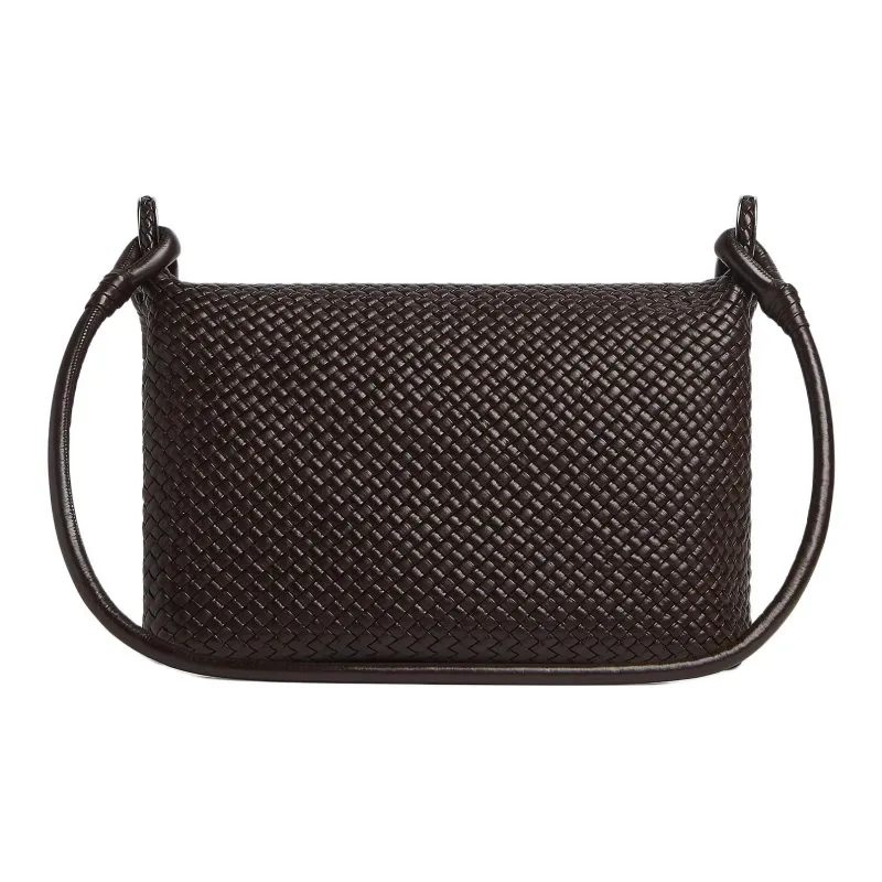 Bottega Veneta Calfskin Messenger Bag, Handbag, Shoulder Bag, Crossbody Bag Men's Brown-2