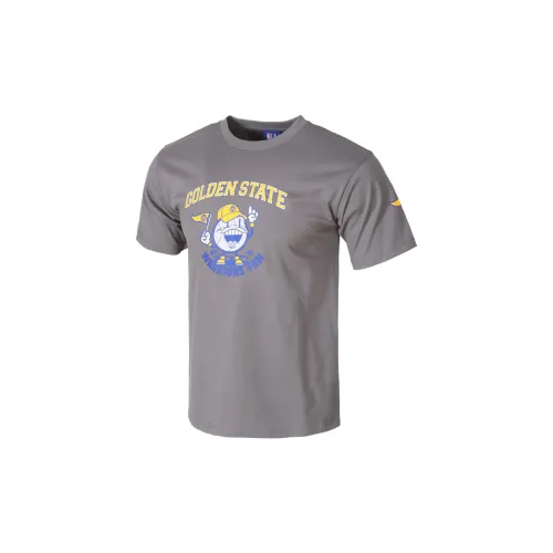 NBA Warriors Team T-Shirts Unisex Gray