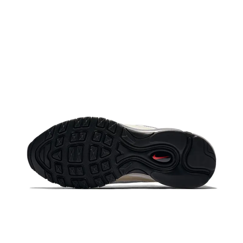 Nike Air Max 98 Shock Absorbers With Slip Resistant Features Low Top Running Shoes Men's Ecru-4