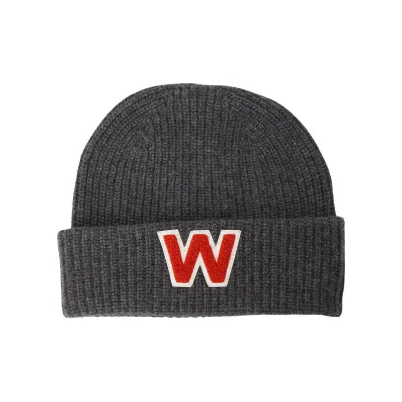 MaxMara Virgin Wool Beanies Women's Gray-0