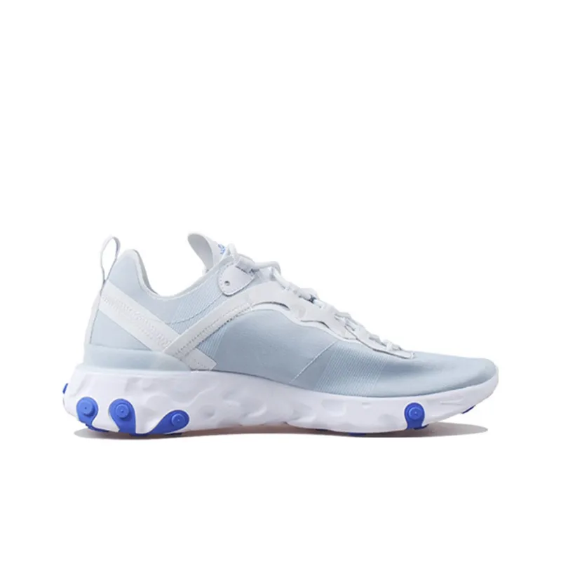 Nike React Element 55 Pure Platinum Racer Blue-1