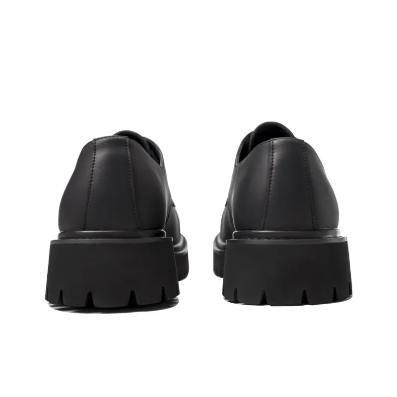 EBLIS HUNGI Derby Casual Shoes Men's Black Height Increasing-3