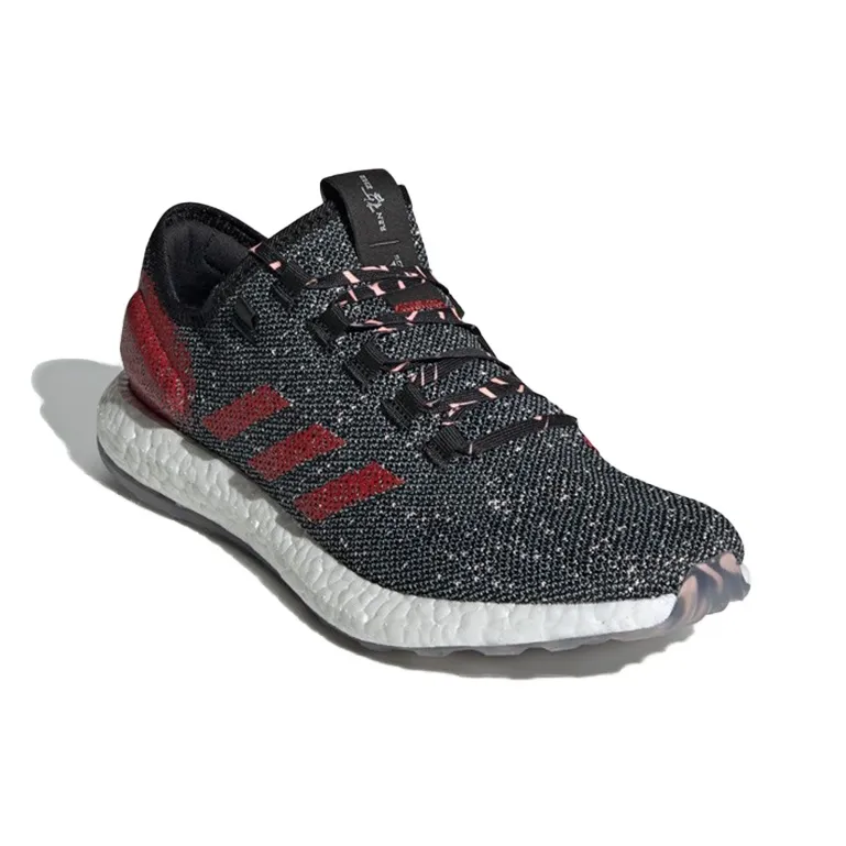 Adidas Pulseboost Black Scarlet-2