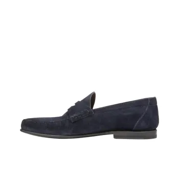 Silvano Sassetti Penny Loafers Men's Marine Blue