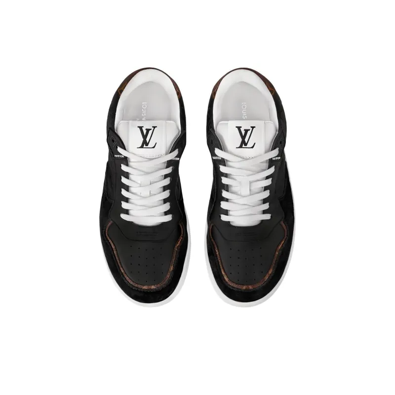 LOUIS VUITTON Stadium Low Top Skateboard Shoes Women's Black-3
