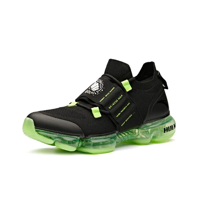 MARVEL x Anta Anti Slip And Wear Resistant Lightweight Low Top Running Shoes Men's Black Green-2