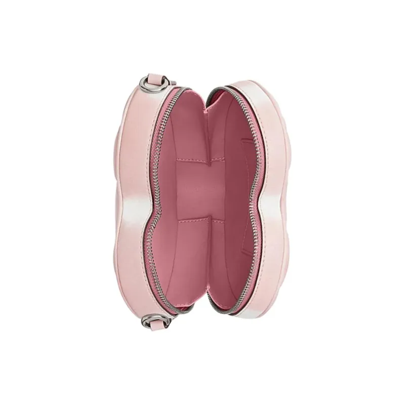 COACH Heart Sheepskin Heart Shaped Bag, Shoulder Bag, Crossbody Bag Trumpets Women's Mixed Pink-2
