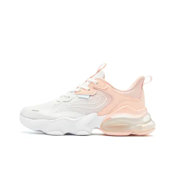 QIAODAN North Pluto 3.0 Anti-Slip Wear-Resistant Low-Top Running Shoes Women's Jordan White Enamel Pink