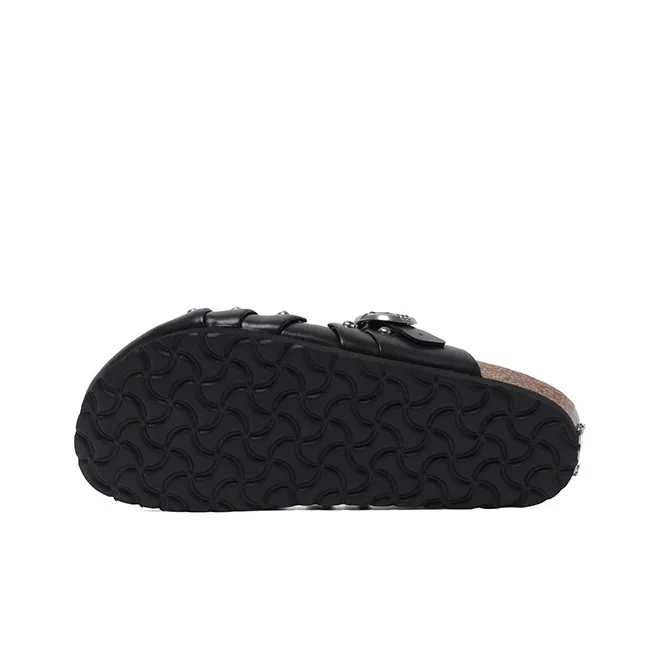 PCCVISION x BBIMP Abrasion Resistant Slip Resistant Closed Toe Slippers Unisex Black-4