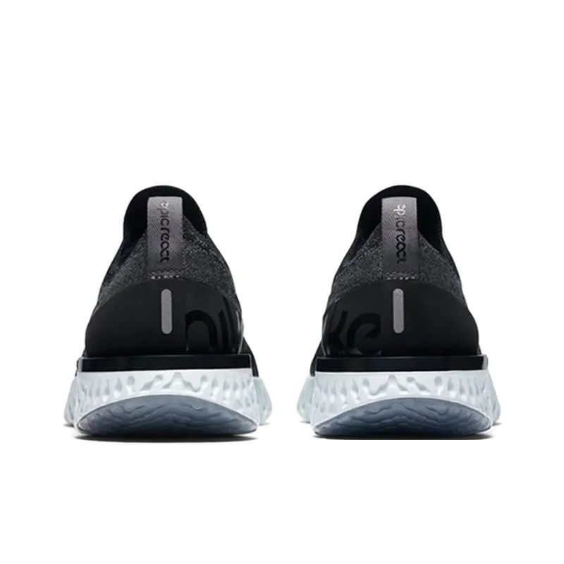 Nike Epic React Flyknit Black Dark Grey-3