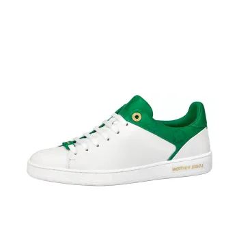 LOUIS VUITTON Frontrow Low Top Skateboard Shoes Women's White
