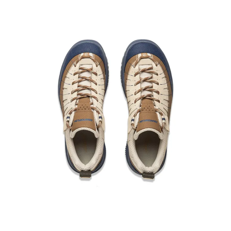 LiNing CF Su Linchuan Lite Cushioning And Breathable Low Top Outdoor Hiking Shoes Men's Brown Blue-3