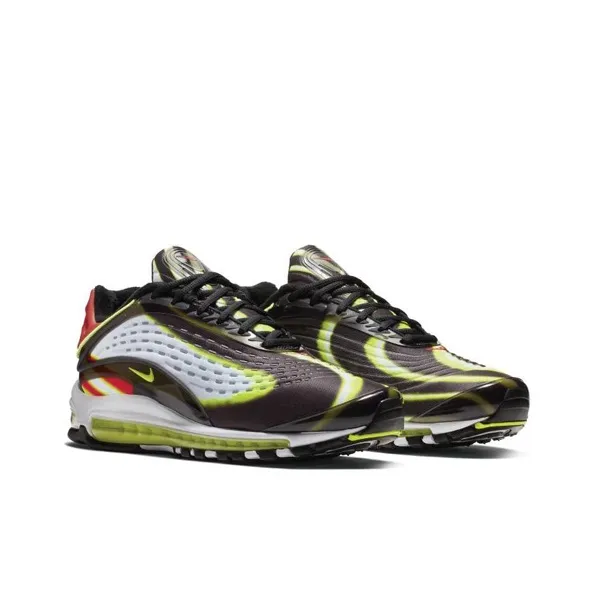 Nike Air Max Deluxe Black Volt Habanero Red-2