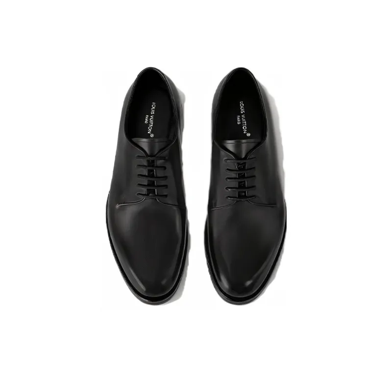 LOUIS VUITTON Fle Dress Shoes Men's Black-2