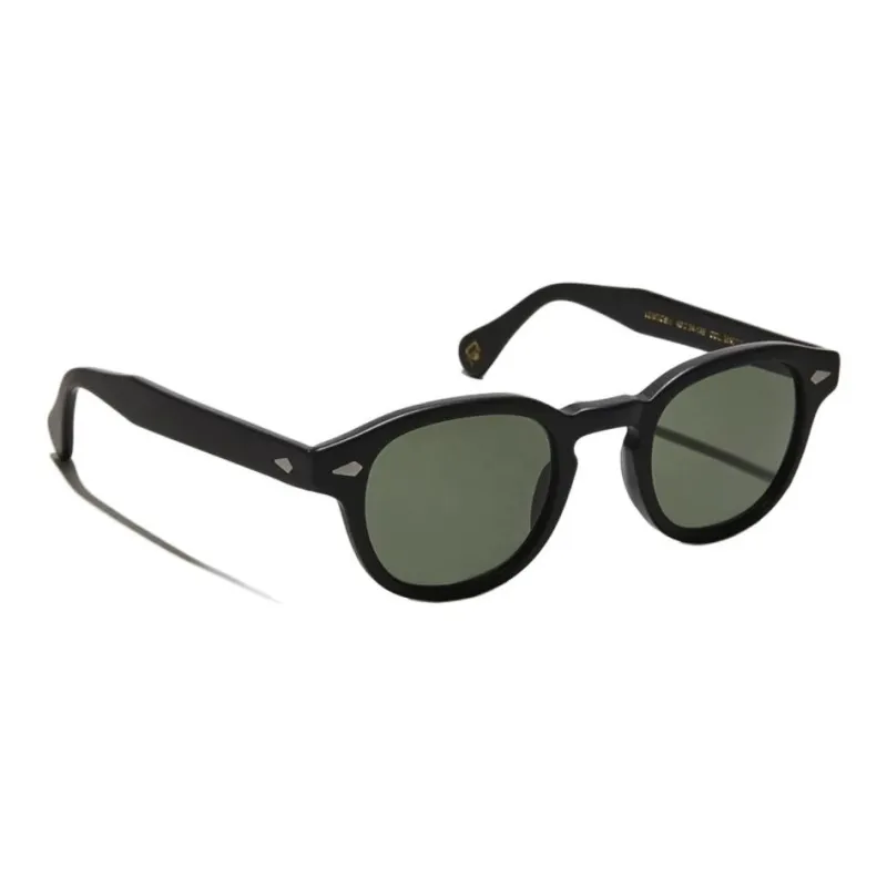MOSCOT Subject To Official Website Round Sunglasses Men's Black-2