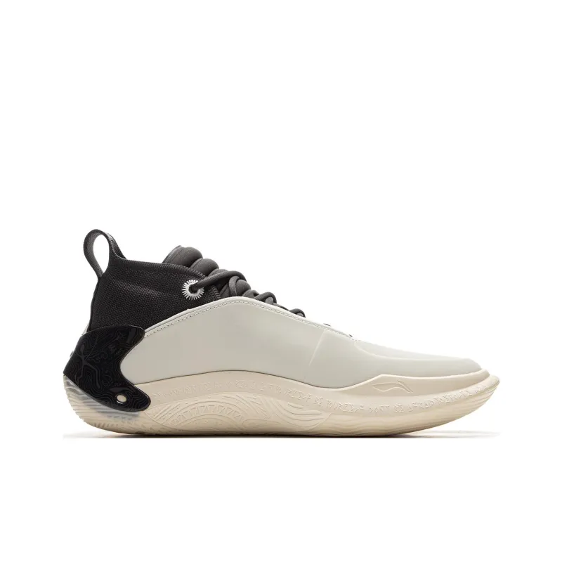 LINING Wow11 Basketball Shoes Men Mid Top White Black-1