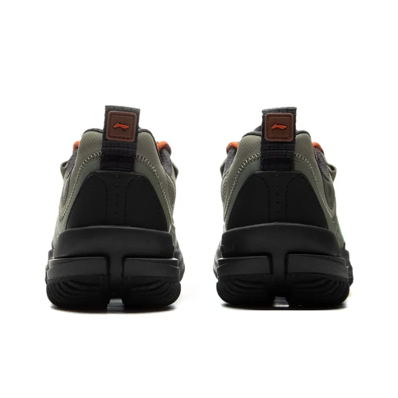 LiNing CF Su Linchuan Lite Cushioning Wear Resistant Low Top Outdoor Trekking Shoes Men's Black Green-5