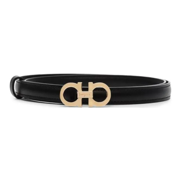 Ferragamo Logo-plaque Leather Belt-0