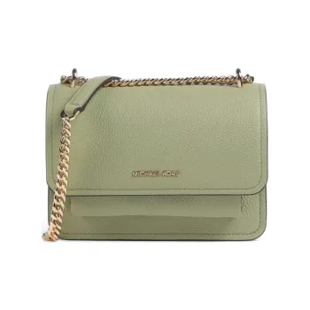 MICHAEL KORS Grained Cow Leather Crossbody Bag Shoulder Bag Women's Light Green