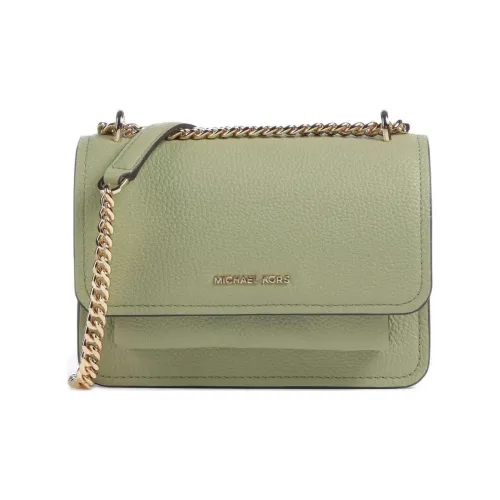MICHAEL KORS Grained Cow Leather Crossbody Bag Shoulder Bag Women's Light Green