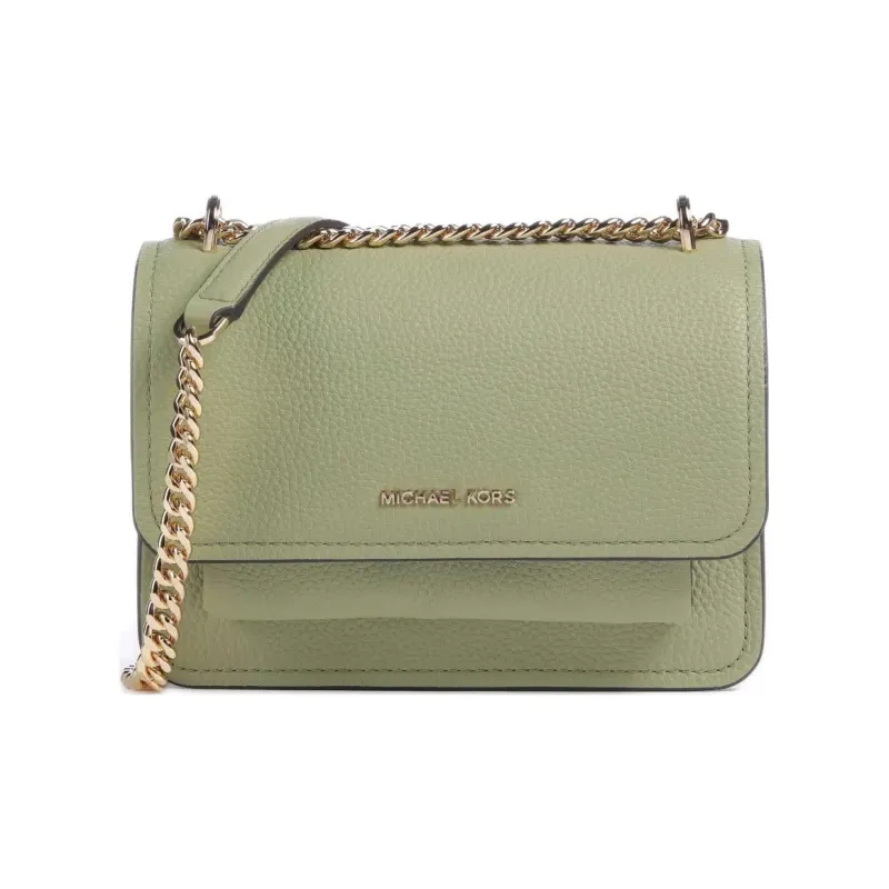 MICHAEL KORS Grained Cow Leather Crossbody Bag Shoulder Bag Women's Light Green-0