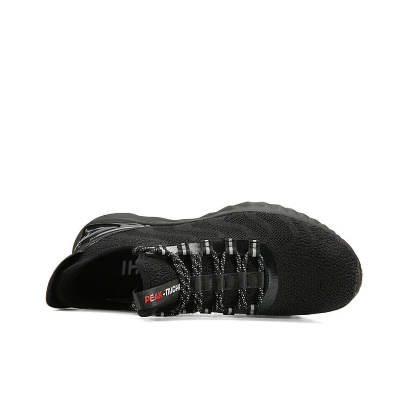 PEAK Tai Ji1.0 Cushioning Anti-Slip Wear-Resistant Breathability Low-Top Running Shoes Unisex Break Night Black-3