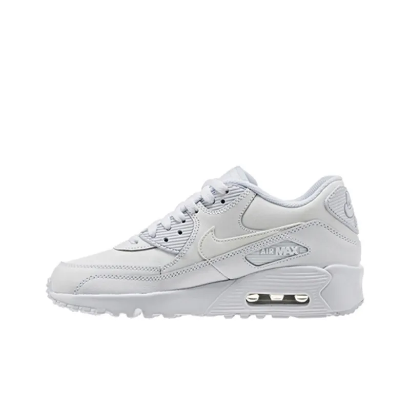 Nike Air Max 90 White Leather GS-0