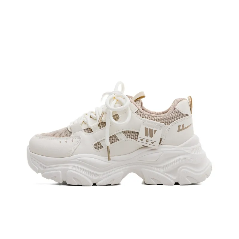 WARRIOR Chunky Sneakers Women's Low Top Gray-0