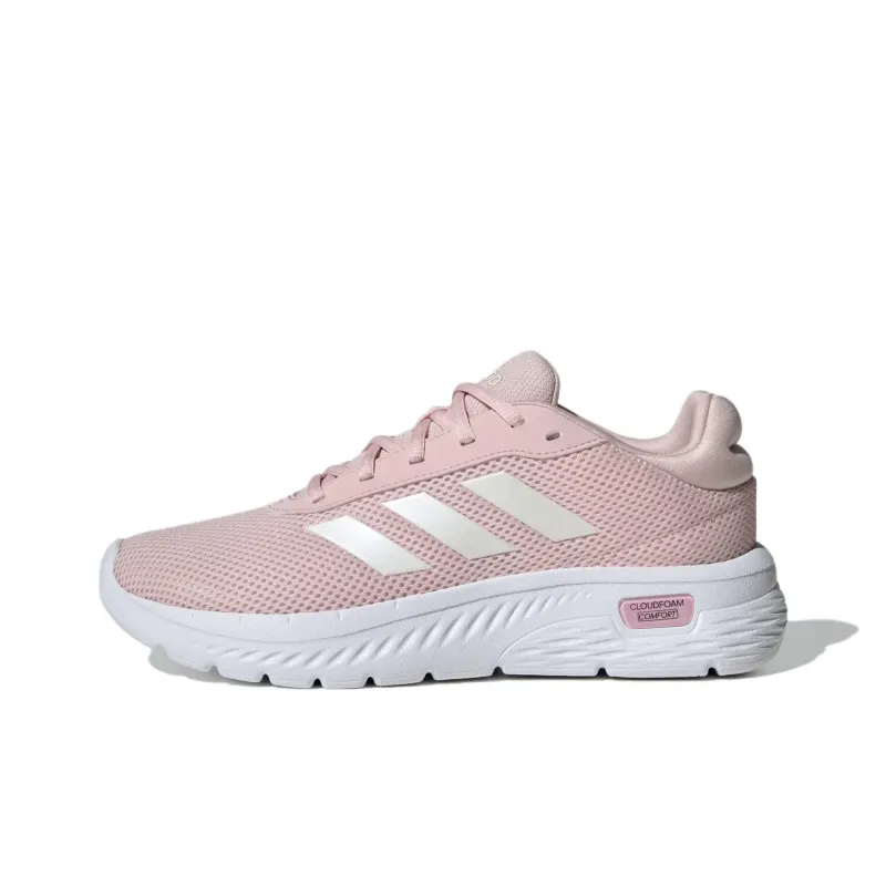 Adidas Cloudfoam Comfy Sandy Pink Zero Metalic Cloud White Women's-0