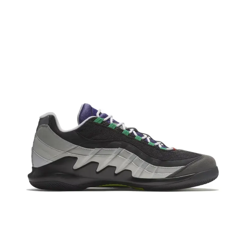 Nike Air Force 2 Cushioned Slip-Resistant Low-Top D Men's Gray Red Purple-1