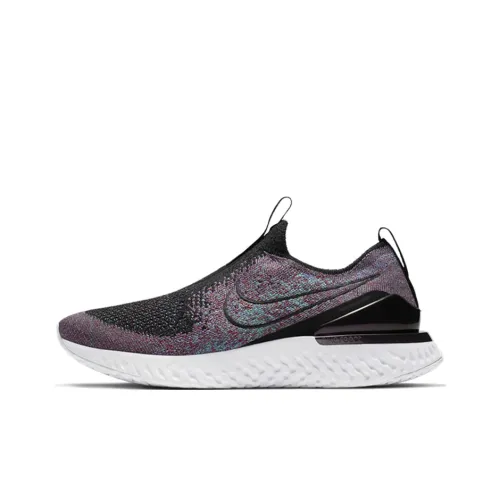 Nike Epic Phantom React Flyknit Black University Red Hyper Jade Women's