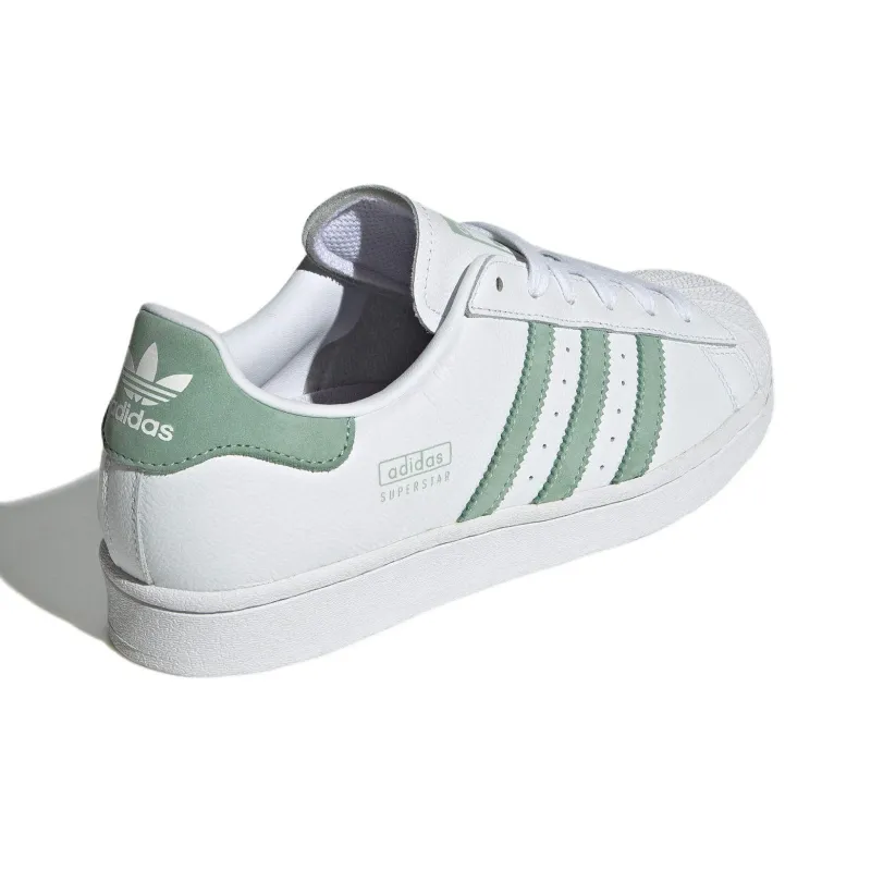 Superstar Women's Adidas Originals 'White Hazy Green' Women's-4
