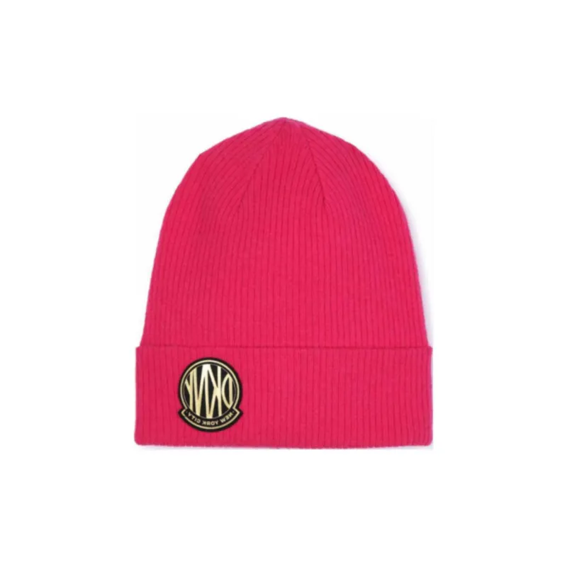 DKNY Logo patch Knitted Beanie-0