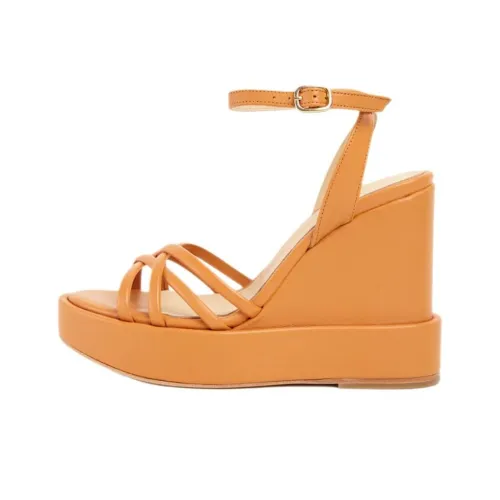 Paloma Barceló Nancy Strap Sandals 11cm Women's Umber