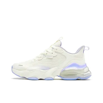 QIAODAN North Pluto 3.0 Anti-Slip Wear-Resistant Low-Top Running Shoes Women's Ivory Steam Purple
