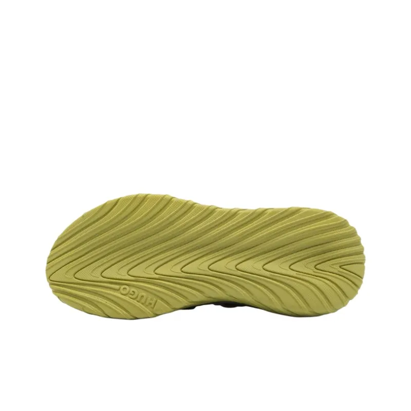 HUGO BOSS Low Top Casual Shoes Men's Gray Green-5