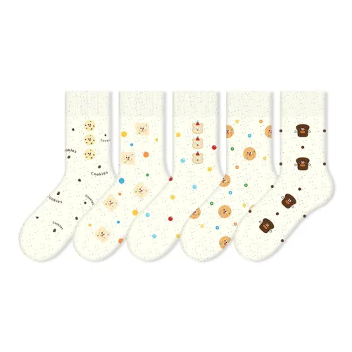 COTTON CHEESE 여성 크루 삭스