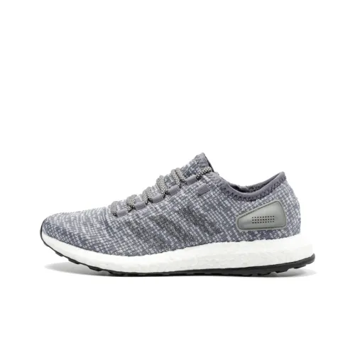 Adidas Pure Boost 2017 Cushioning, Slip Resistant, And Abrasion Resistant Low Top Running Shoes Unisex Gray White