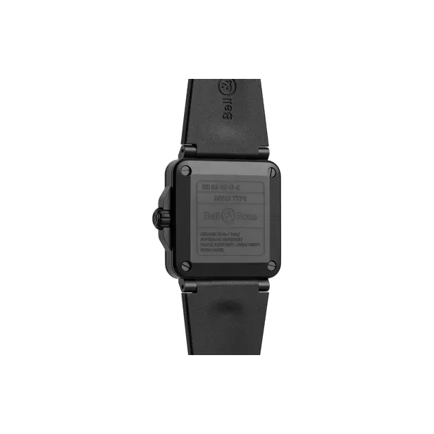 BELL & ROSS Automatic Mechanical Movement Unisex Watch 42mm Blue Dial Ceramic Watch Case Rubber Synthetic Textile Strap-2